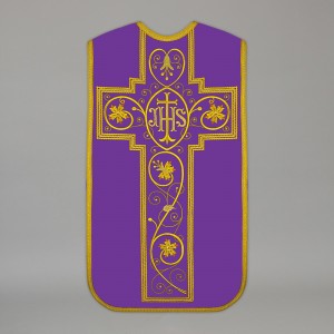 Roman Chasuble 13733 - Purple  - 1