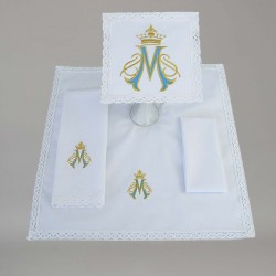 Marian Altar Linen Set 14813