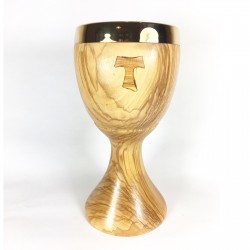 Solid Olive Wood Chalice 15209