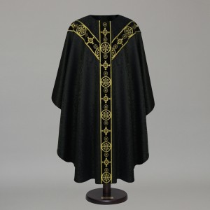 Gothic Chasuble 8564- Black  - 5