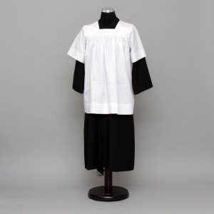 Altar server cassock and  gathered style cotta 2498  - 17