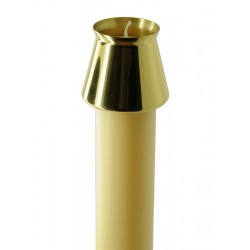 Fluted Brass Candle Cap 16170