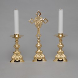Crucifix and Candle holders...