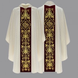 Ornate IHS Gothic Chasuble...
