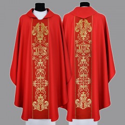 Ornate IHS Gothic Chasuble...