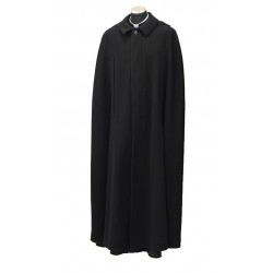 Clerical cloak - warm, made of hard wearing wool blend, optional hood