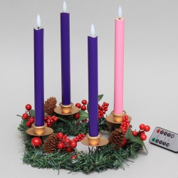 LED Advent Wreath with...