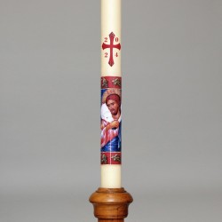 Oil Paschal Candle with...