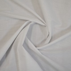 White Cotton Poplin Fabric...