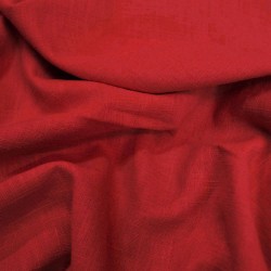 Red Linen Fabric 19415
