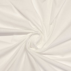Silk White Poly-Cotton...