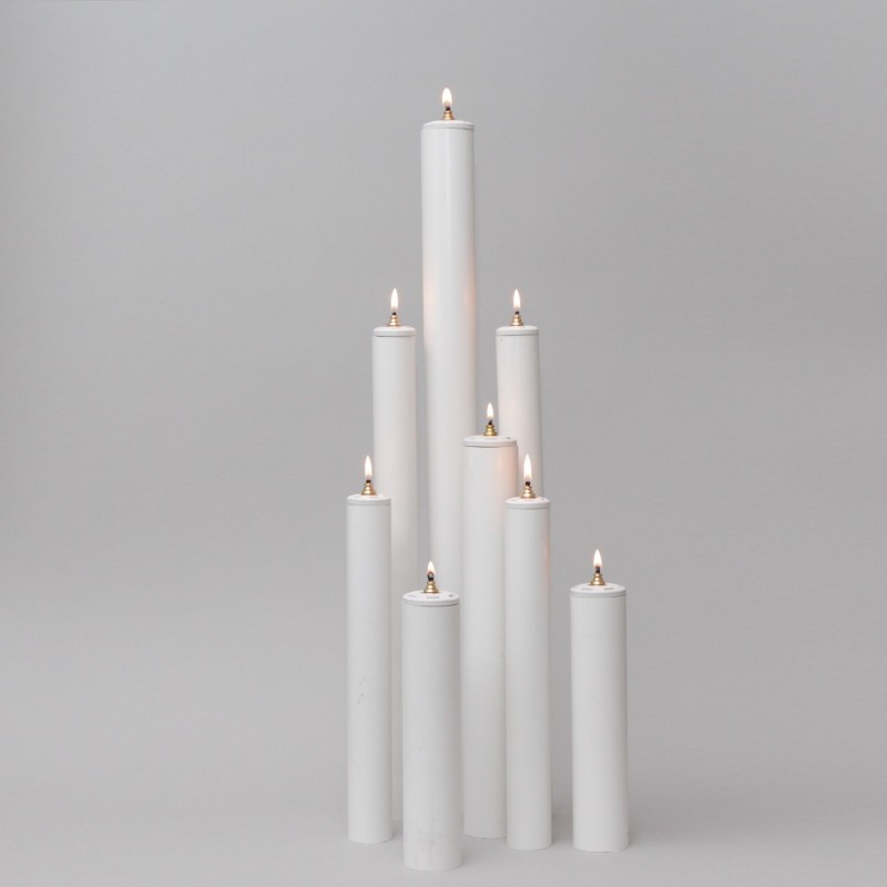White Oil Candles