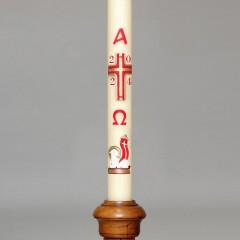 Paschal Candles with applied Wax or Self Adhesive Transfers